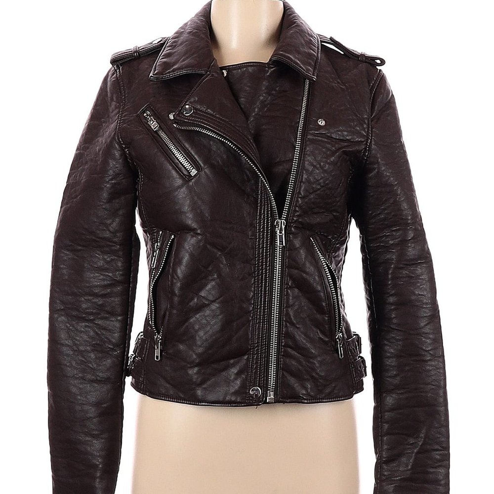 Faux Leather Biker Jacket